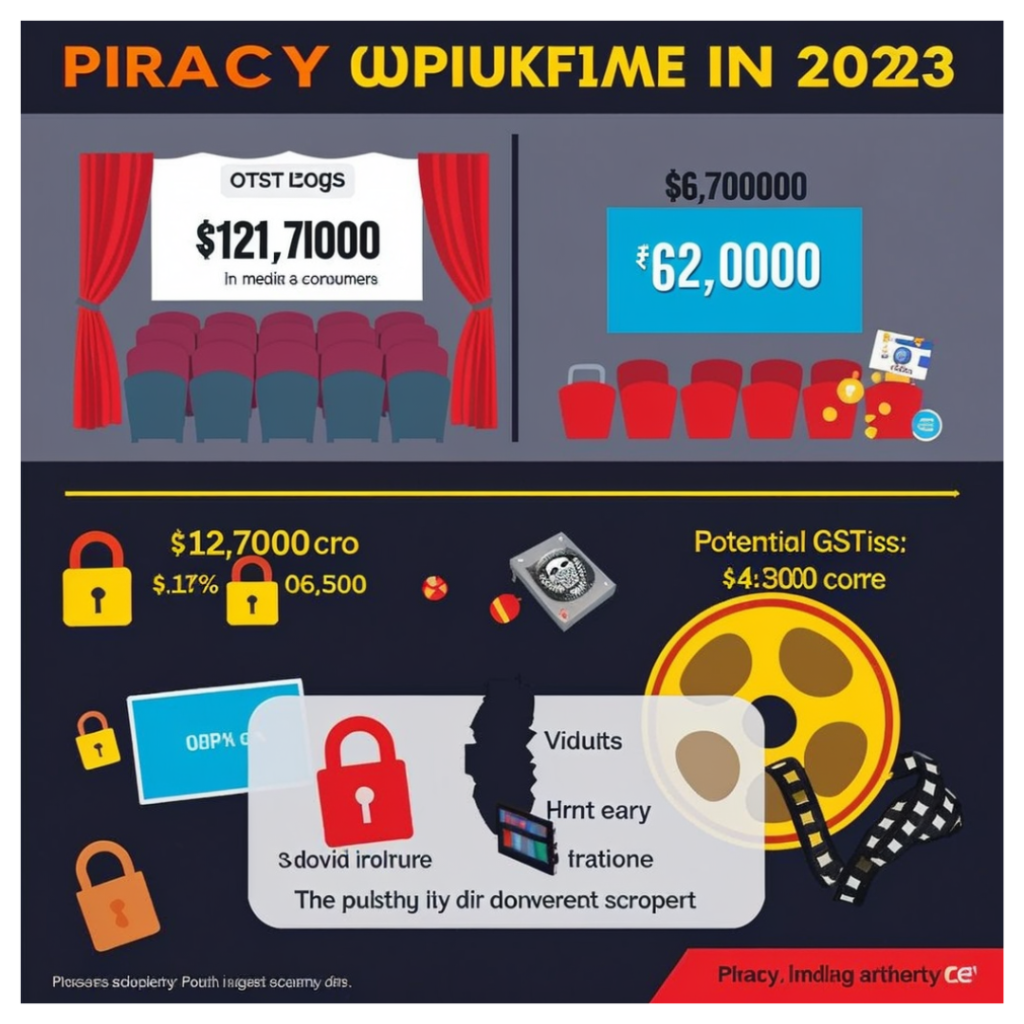 "Indian Entertainment Industry Piracy Loss 2023 - Financial Impact on OTT and Movie Theatres"